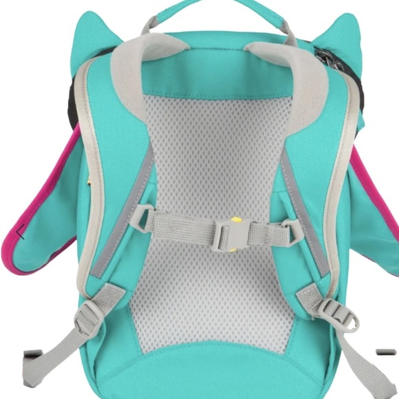 Affenzahn Owl Teal and Pink Mini Backpack - Picture 3 of 8